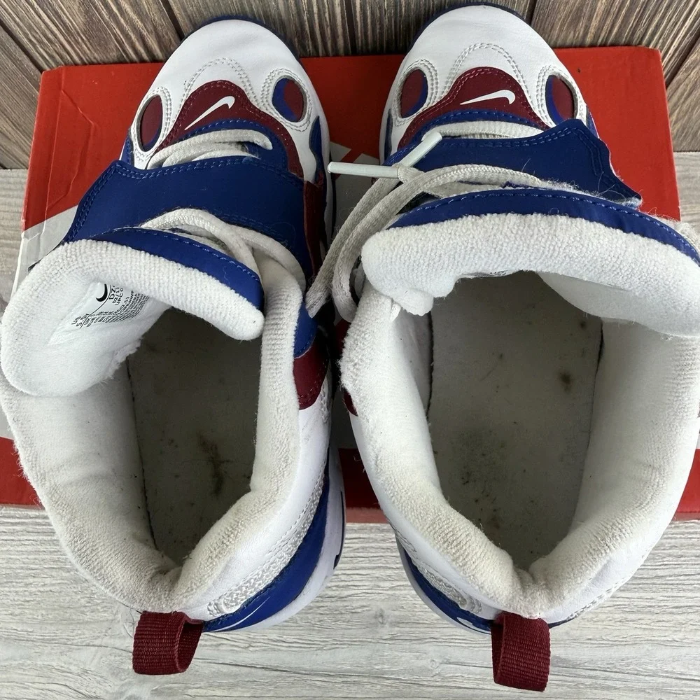 Nike Air Speed Turf Max 96 Shoes Boys 5.5Y White Blue Red Sneakers DZ4449-100
